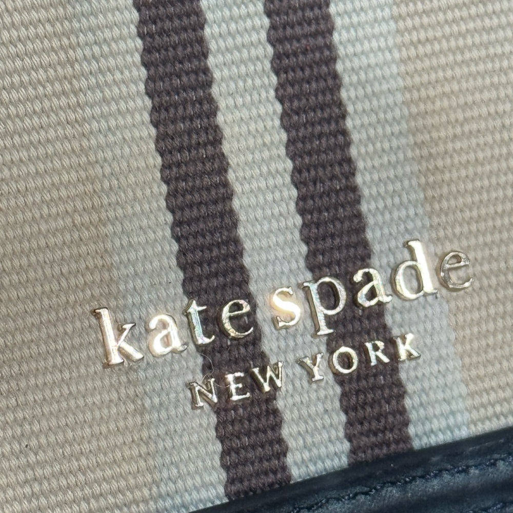 Kate Spade Navy and Cream Striped Women's Bag - Picture 13 of 13